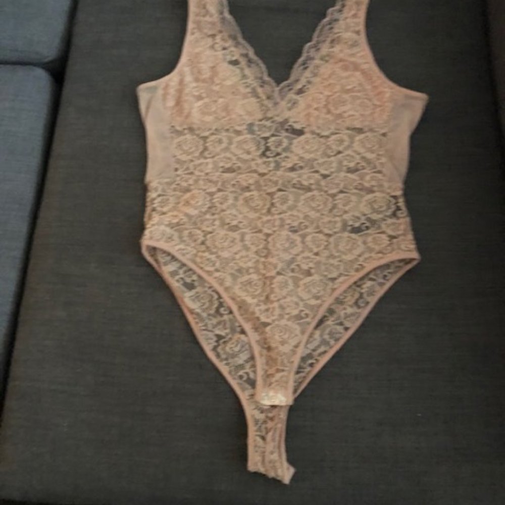 Topshop lace Bodysuit - Beige
